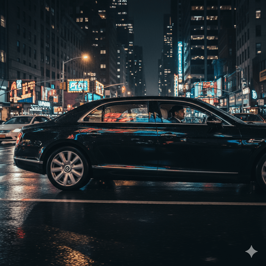 Quick luxury ride in NYC with professional chauffeur service